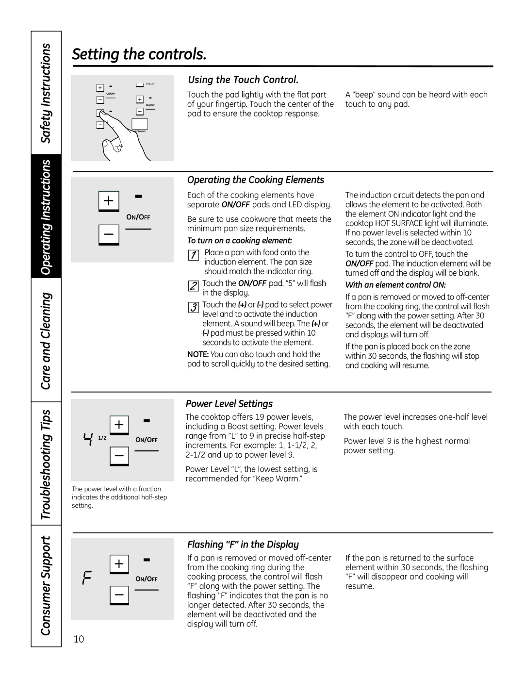 GE PHP960SMSS manual Setting the controls, Safety Instructions, Troubleshooting Tips 