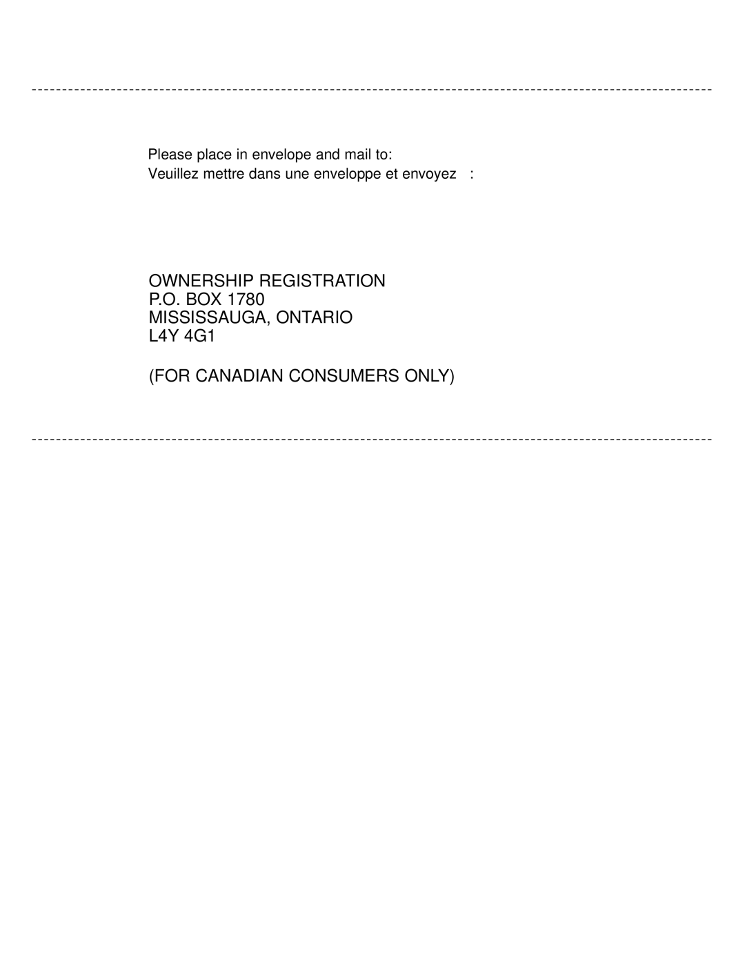 GE PHP960SMSS manual Ownership Registration 