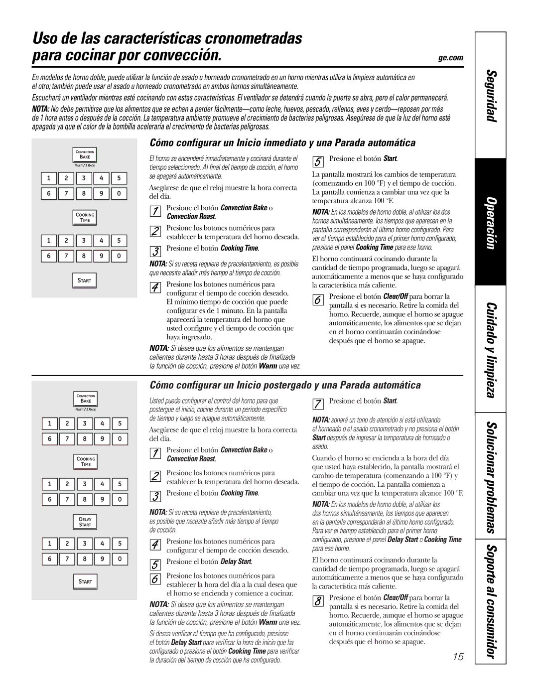 GE PK916 owner manual Solucionar problemas Soporte al consumidor, Cuidado y limpieza 