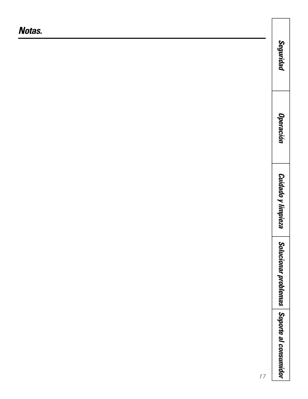 GE PP975, PP945 owner manual Operación Cuidado y limpieza, Solucionar problemas Soporte al consumidor 