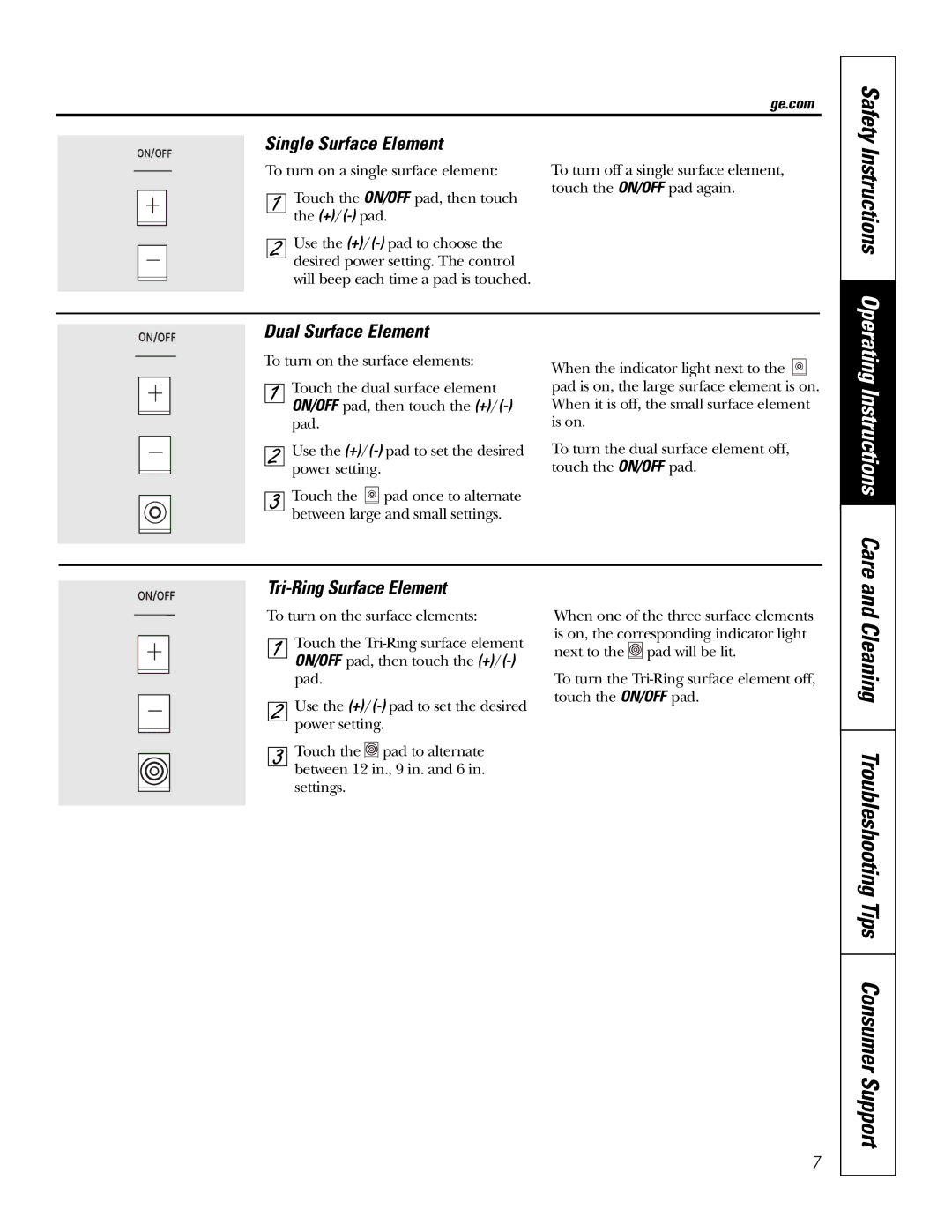 GE PP975, PP945 owner manual Safety, Instructions, Cleaning Troubleshooting Tips Consumer Support 