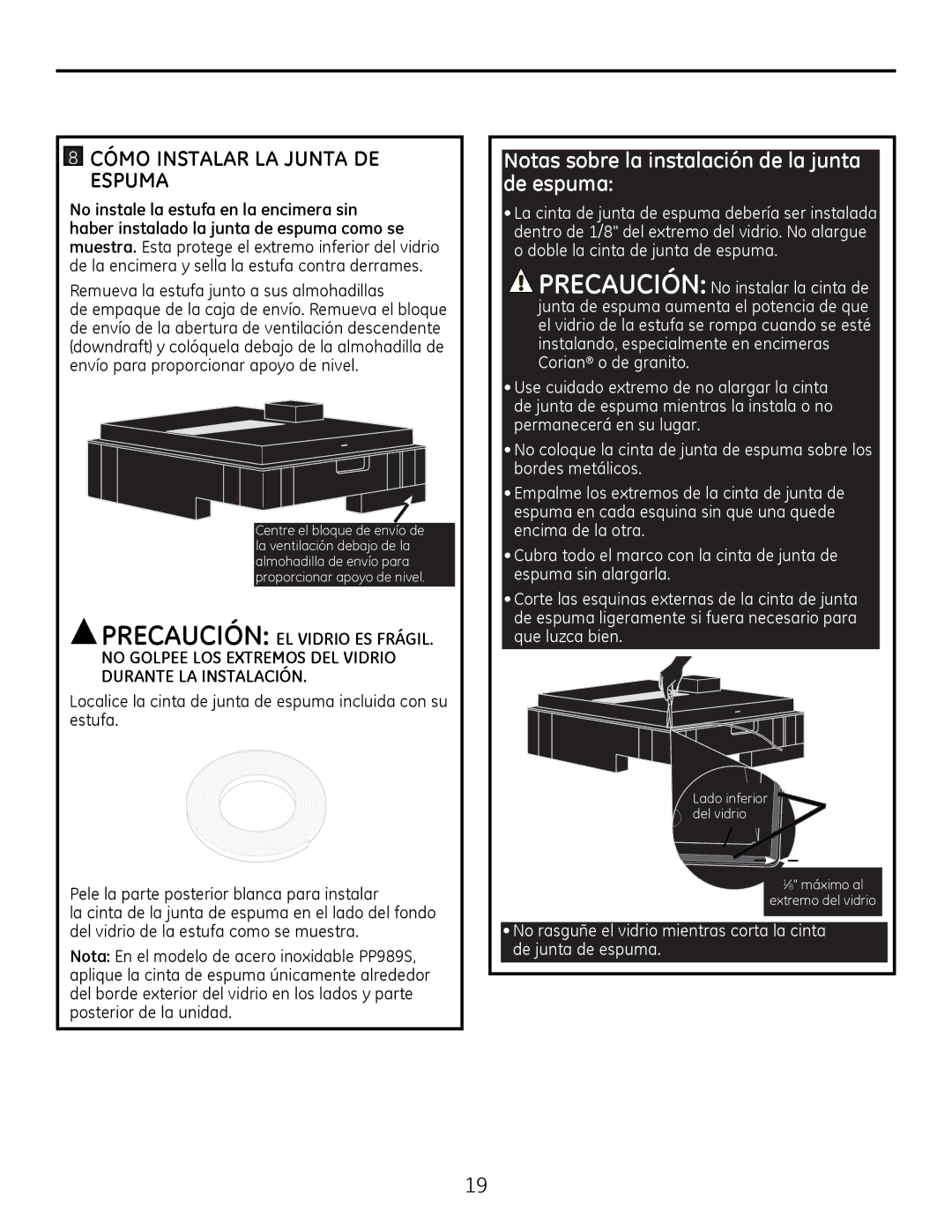 GE PP989 owner manual Ï02603$&$5/$678$,167$/$5/$-817$,  &Ï02,167$/$5/$-817$, 6380$ 