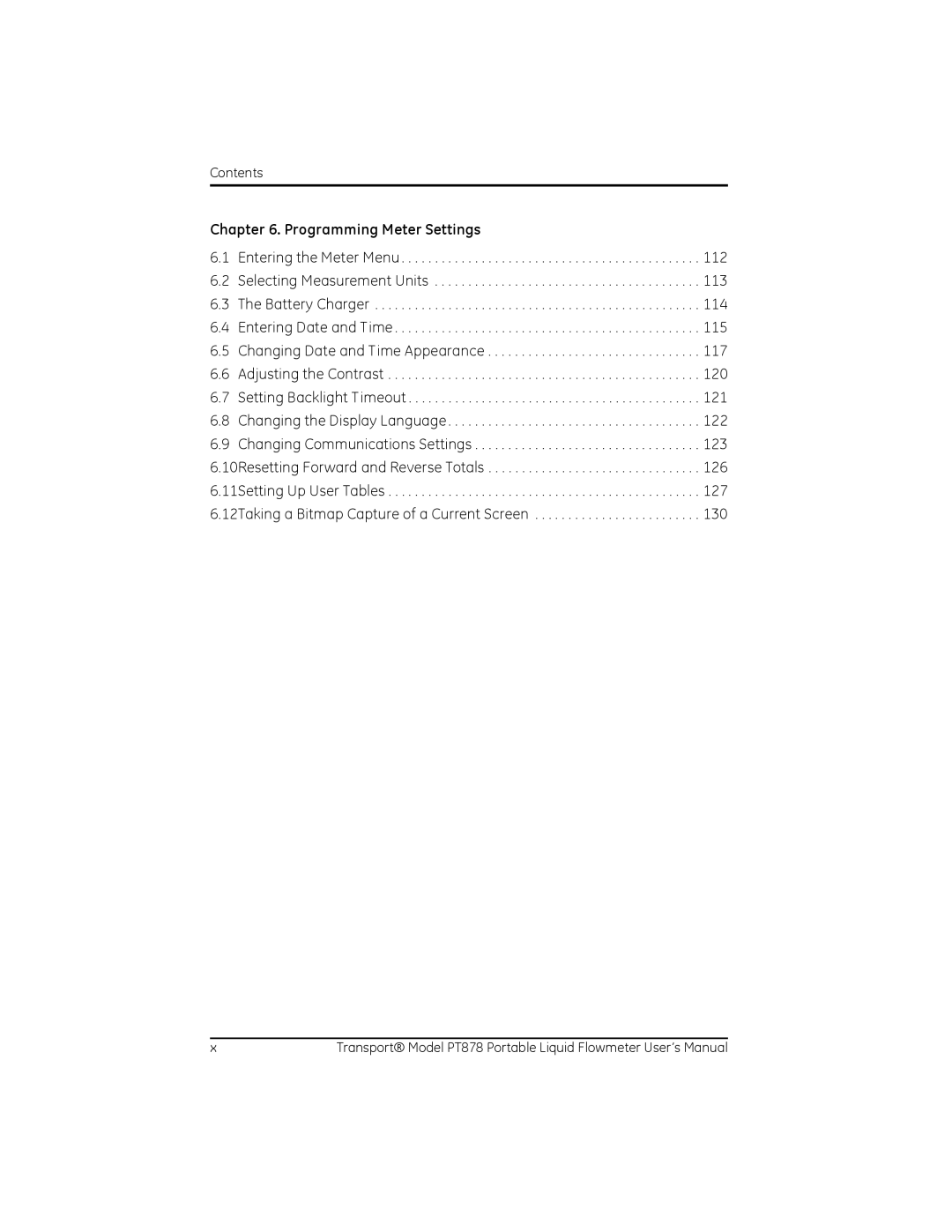 GE PT878 user manual Programming Meter Settings 