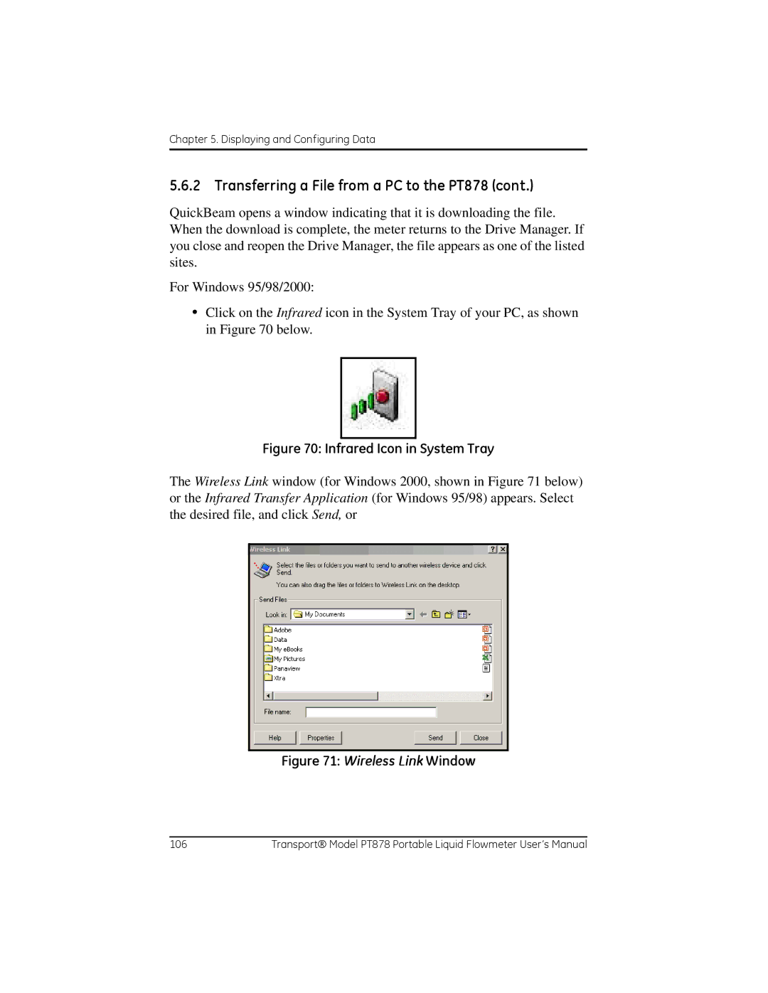 GE PT878 user manual Infrared Icon in System Tray 