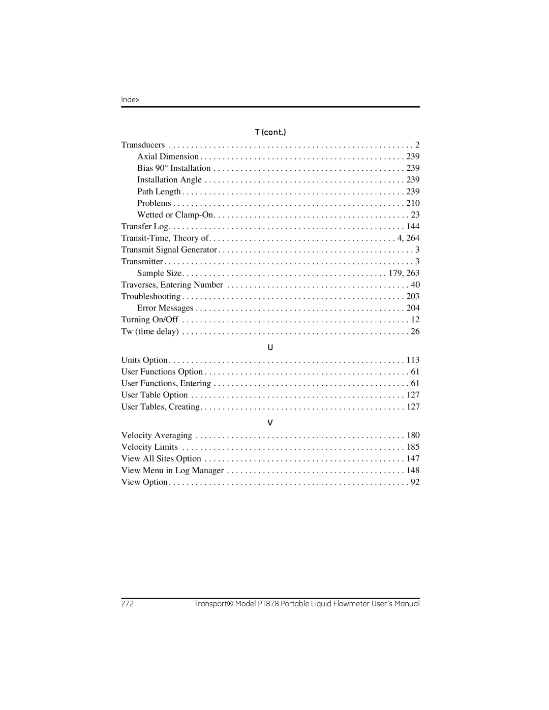 GE PT878 user manual Cont 