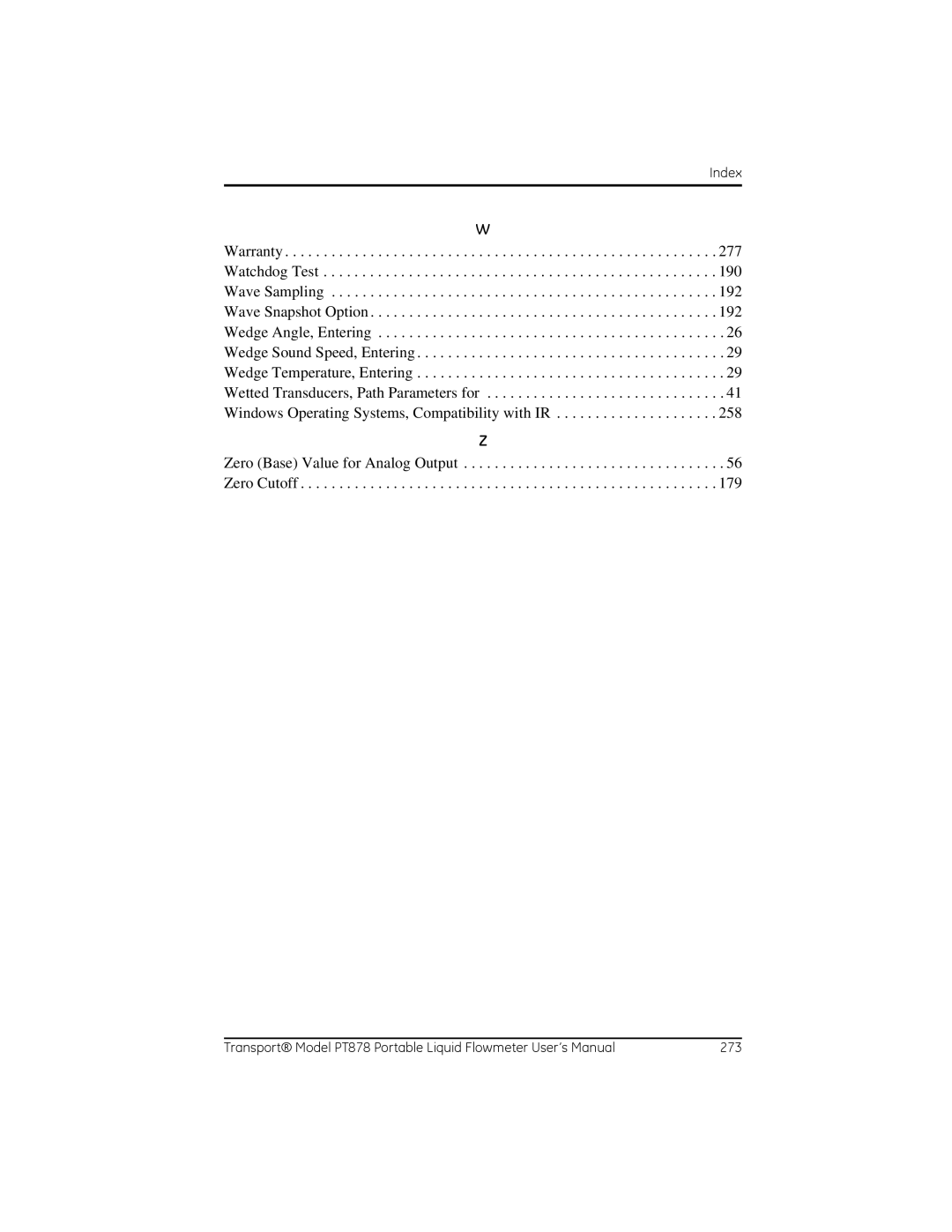 GE PT878 user manual Index 