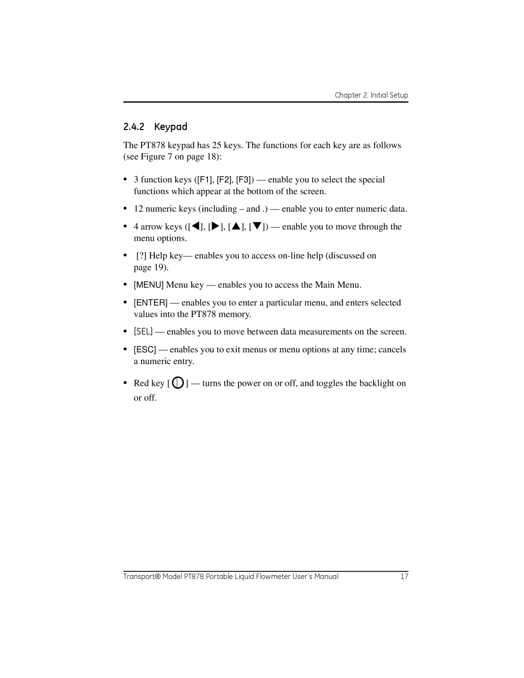 GE PT878 user manual Keypad 