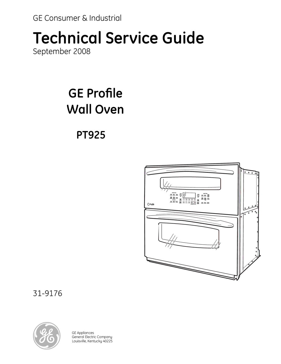 GE PT925 manual Technical Service Guide 