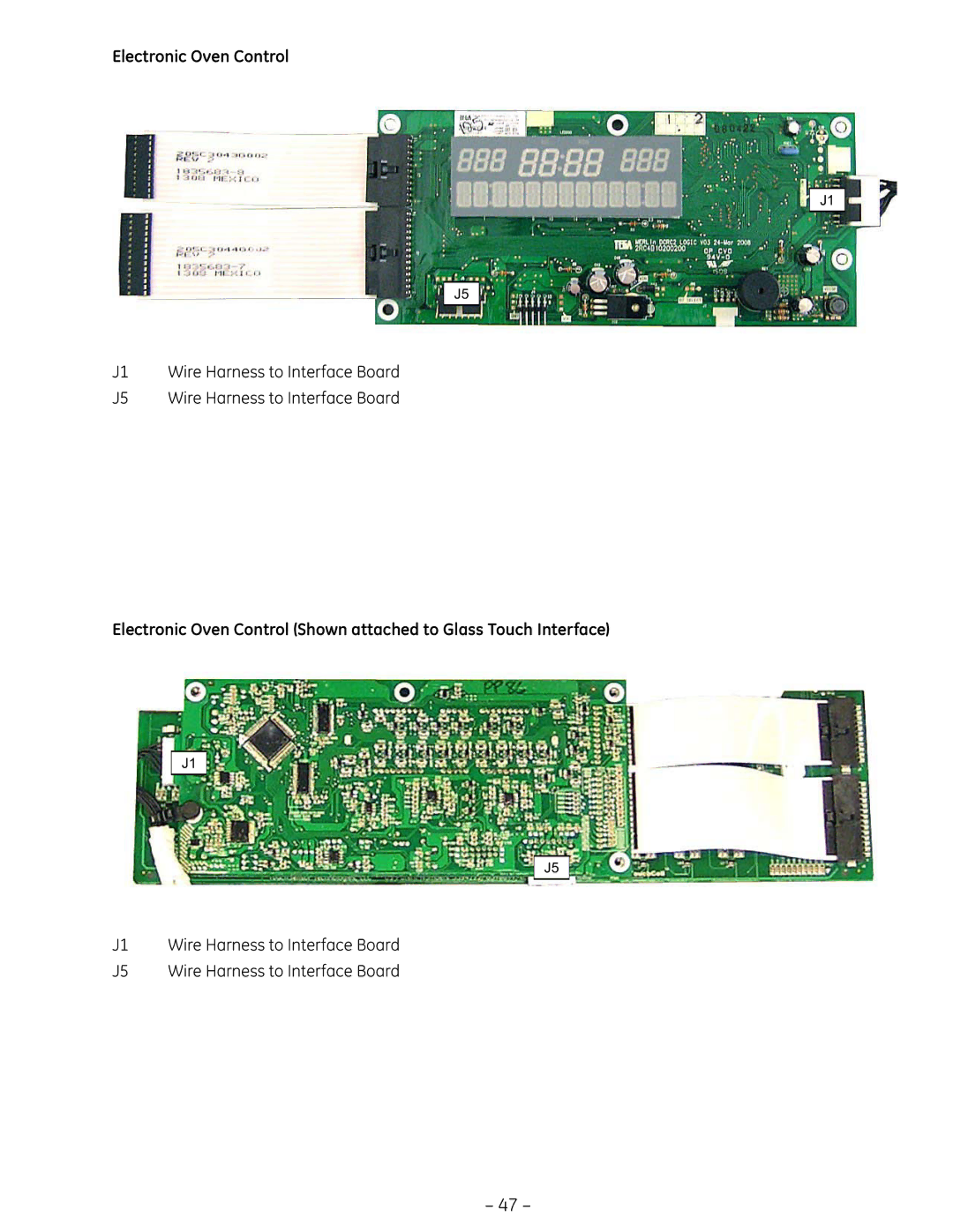 GE PT925 manual Electronic Oven Control 