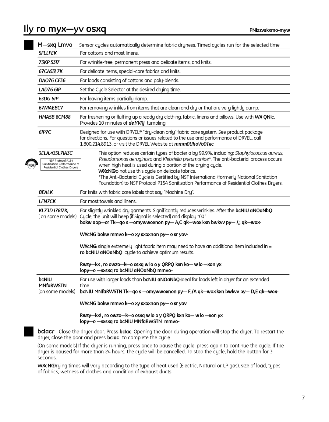 GE 49-90418, PTDS650EMWT, 234D1157P005 operating instructions Before running the Steam REfRESh cycle, DEWRInklE 