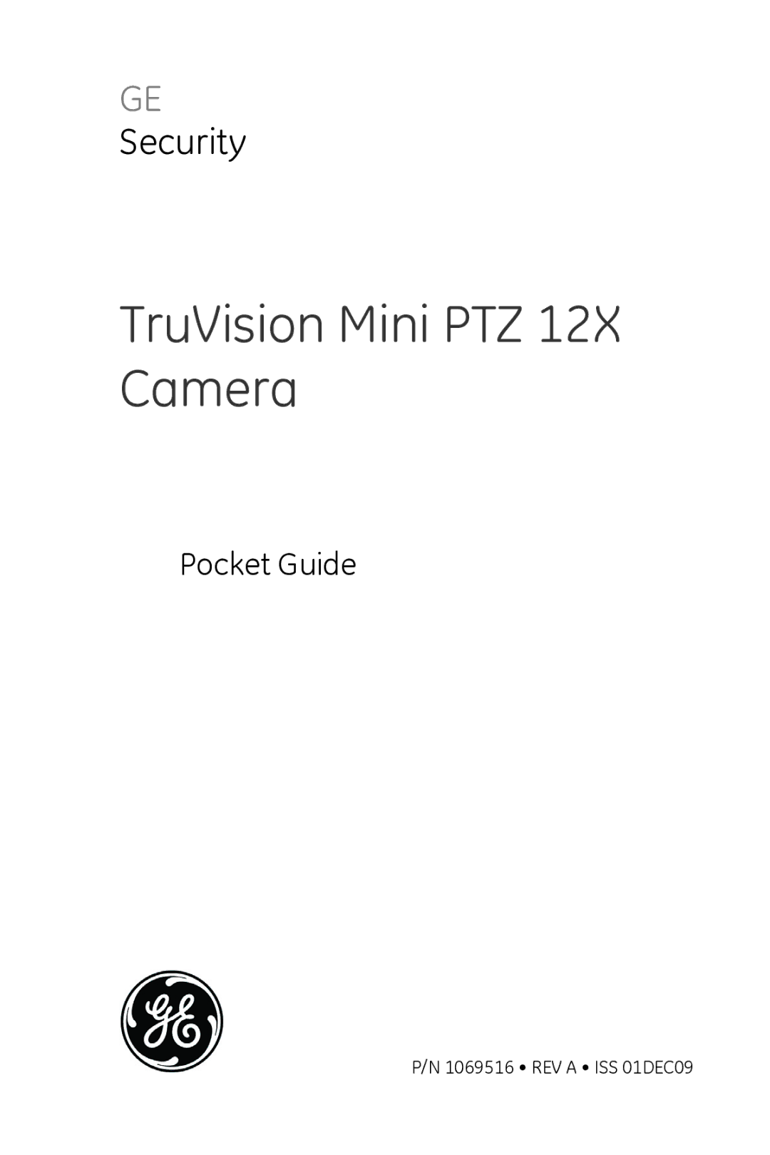 GE manual TruVision Mini PTZ 12X Camera 