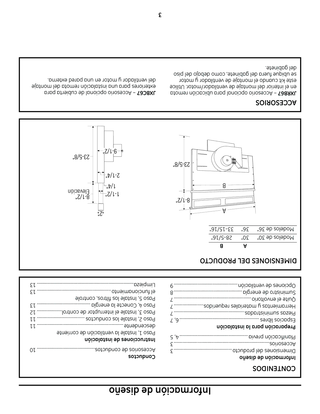 GE PVB94, PVB98, PVB37, PVB67 installation instructions Instalación de Instrucciones, Conductos 