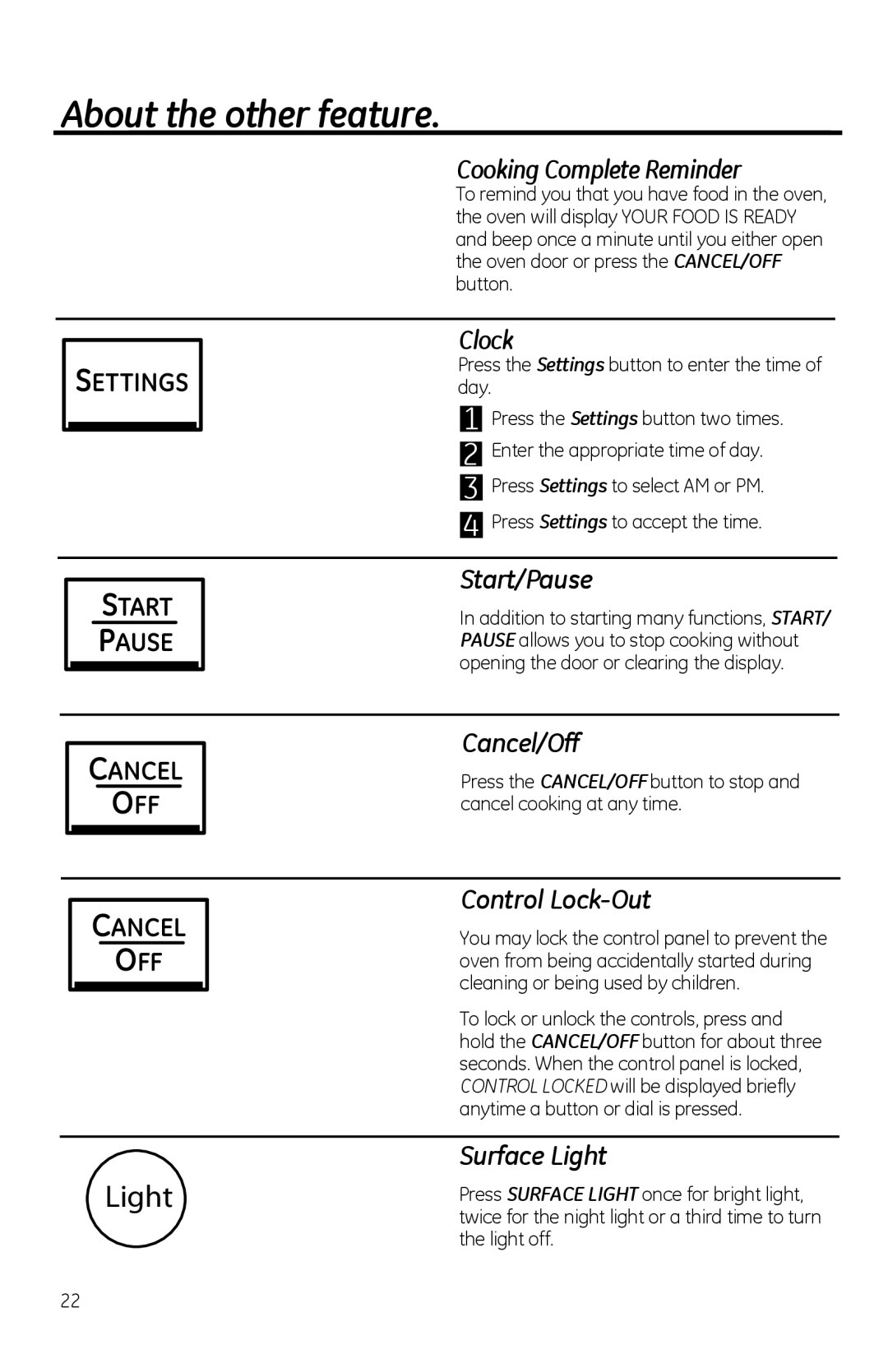 GE PVM1970 owner manual About the other feature 