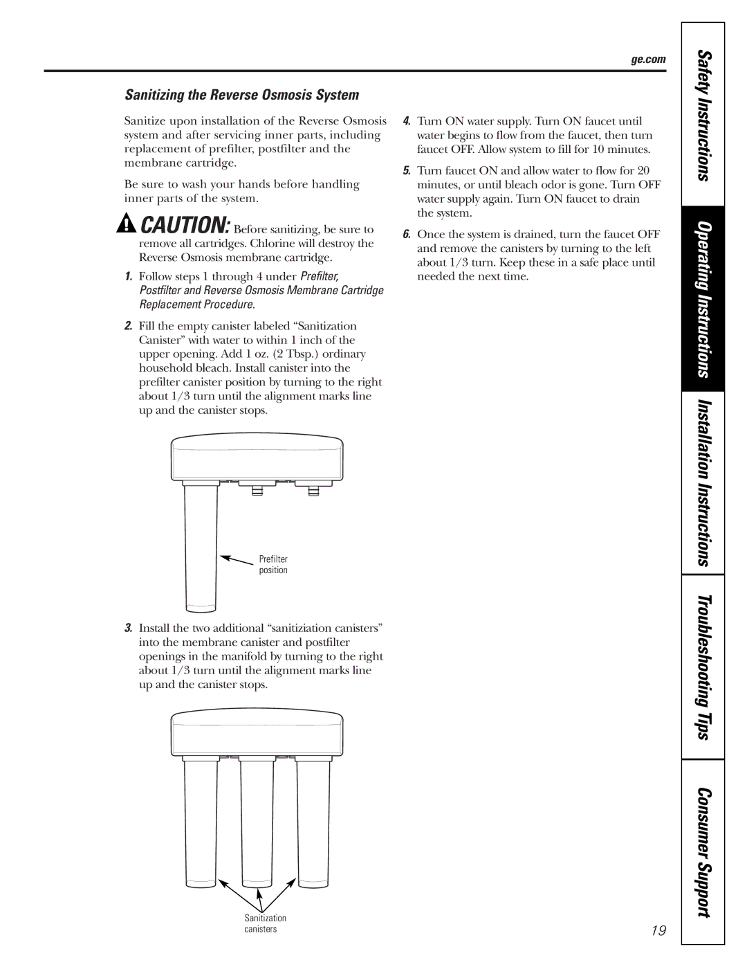 GE PXRQ15F owner manual Safety 