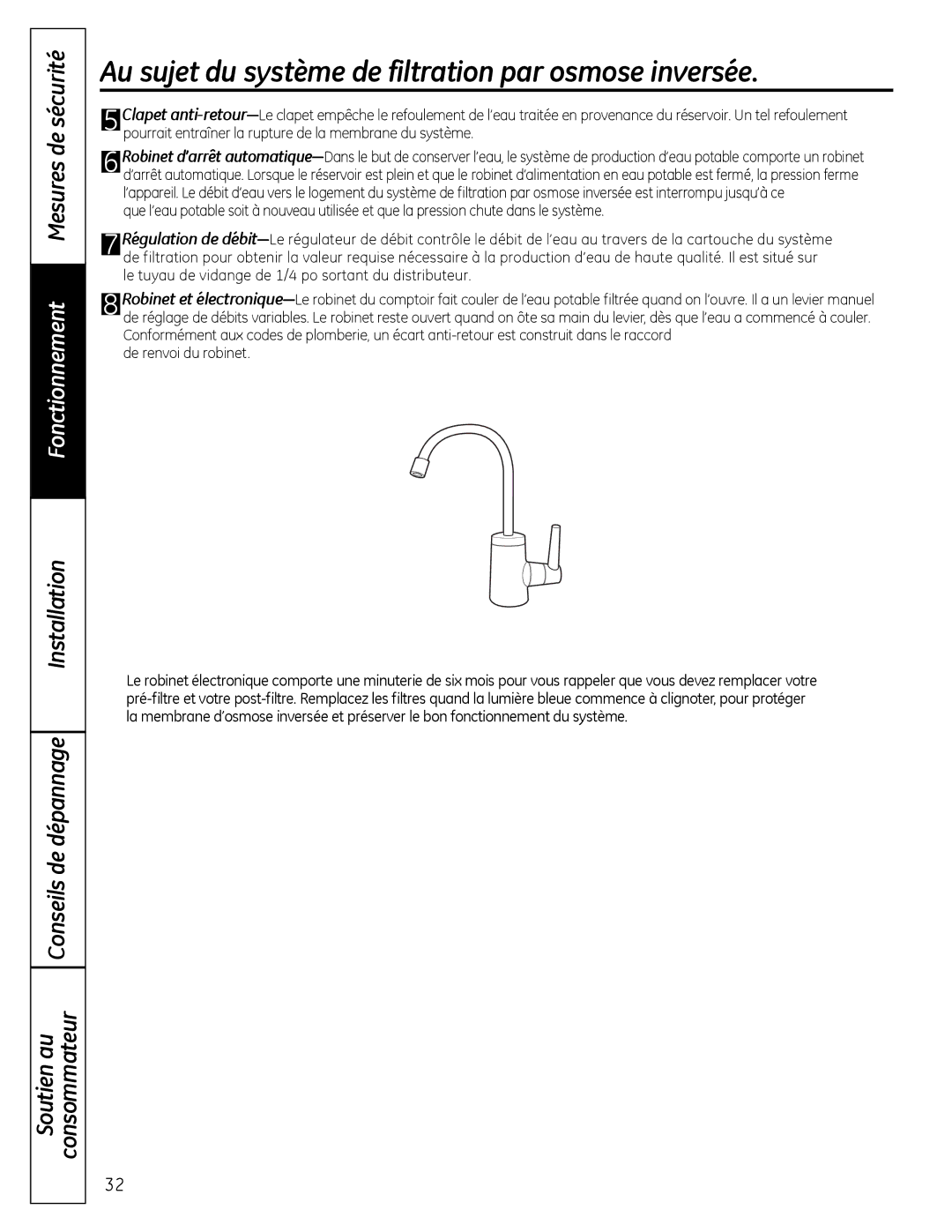 GE PXRQ15RBL, PNRQ16RBL owner manual Au sujet du système de filtration par osmose inversée 