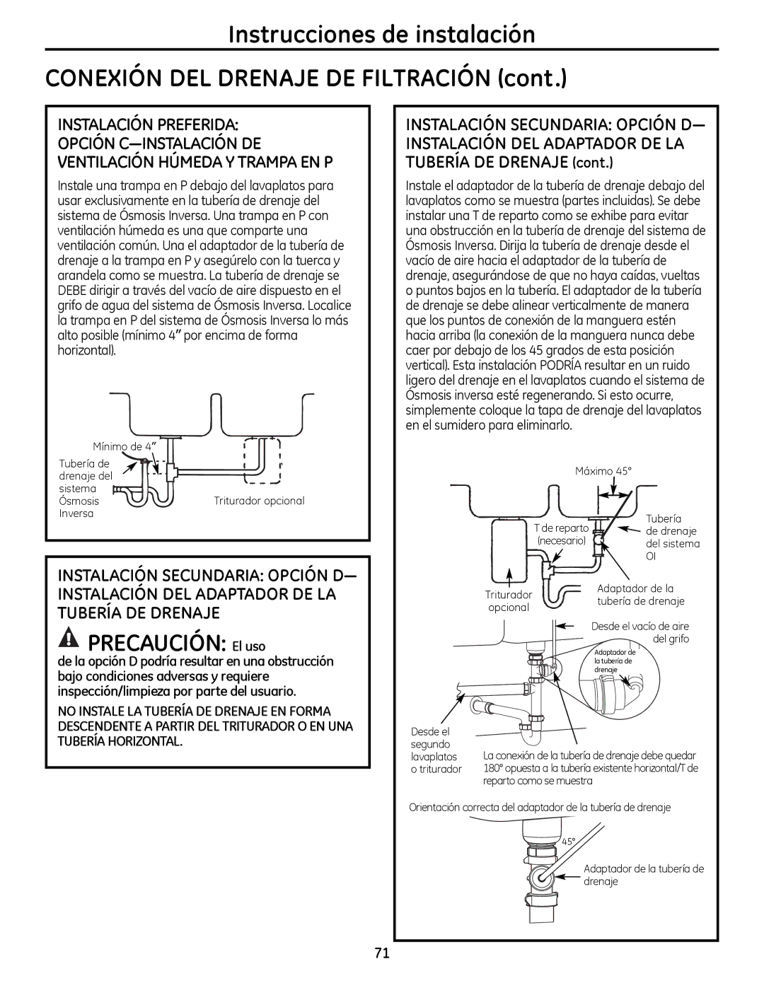 GE PXRQ15RBL, PNRQ16RBL owner manual Precaución El uso 