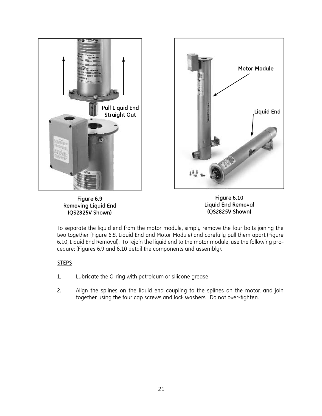 GE QS1800V, QS2800V manual Steps 