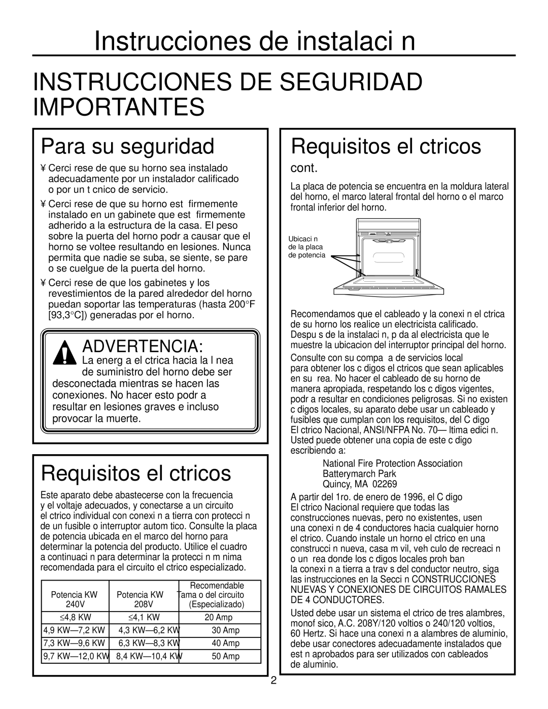 GE r08654v-1 installation instructions Instrucciones de instalación 