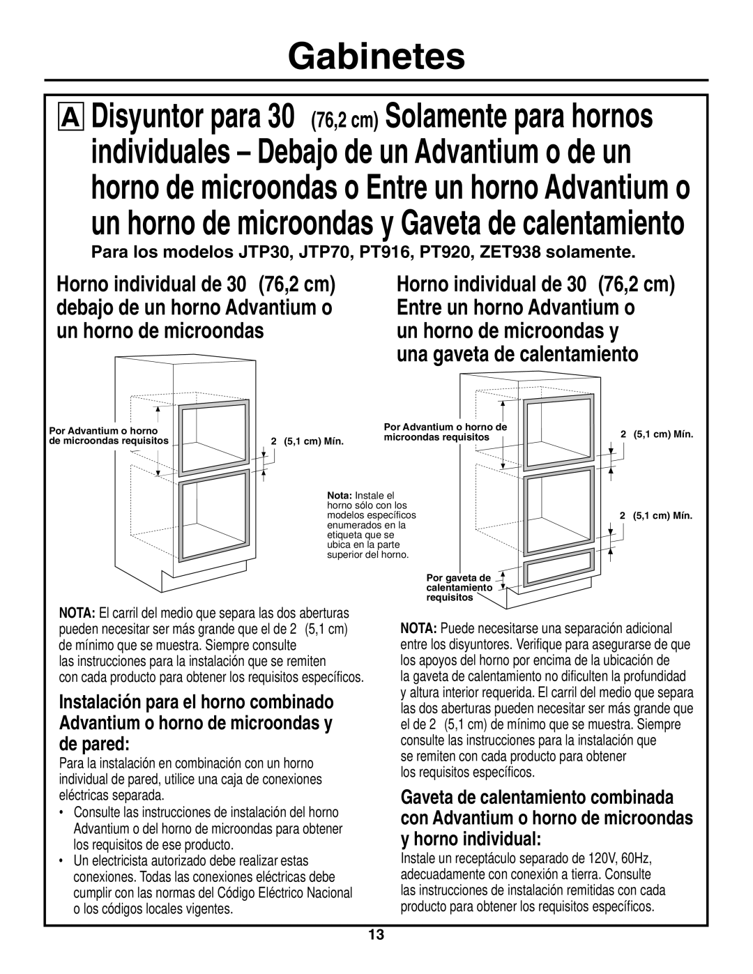 GE r08654v-1 installation instructions Horno individual de 30″ 76,2 cm 