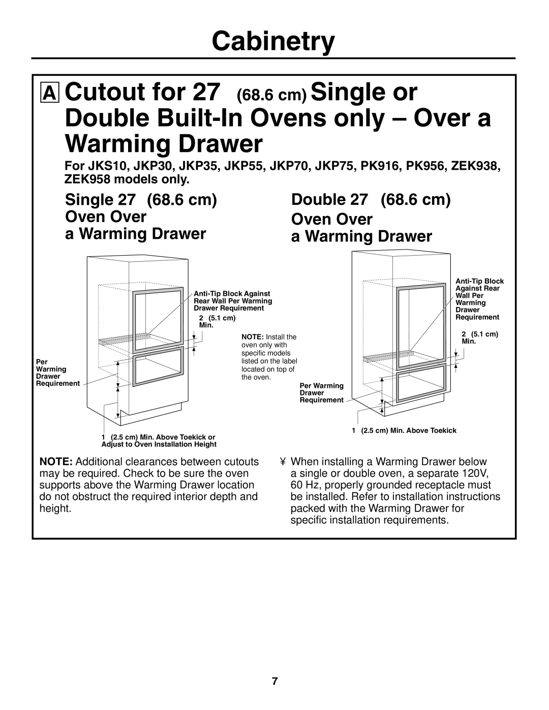 GE r08654v-1 installation instructions Cabinetry 