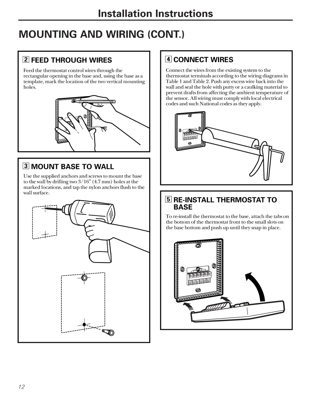 GE RAK147P1. RAL163P1 installation instructions Installation Instructions 