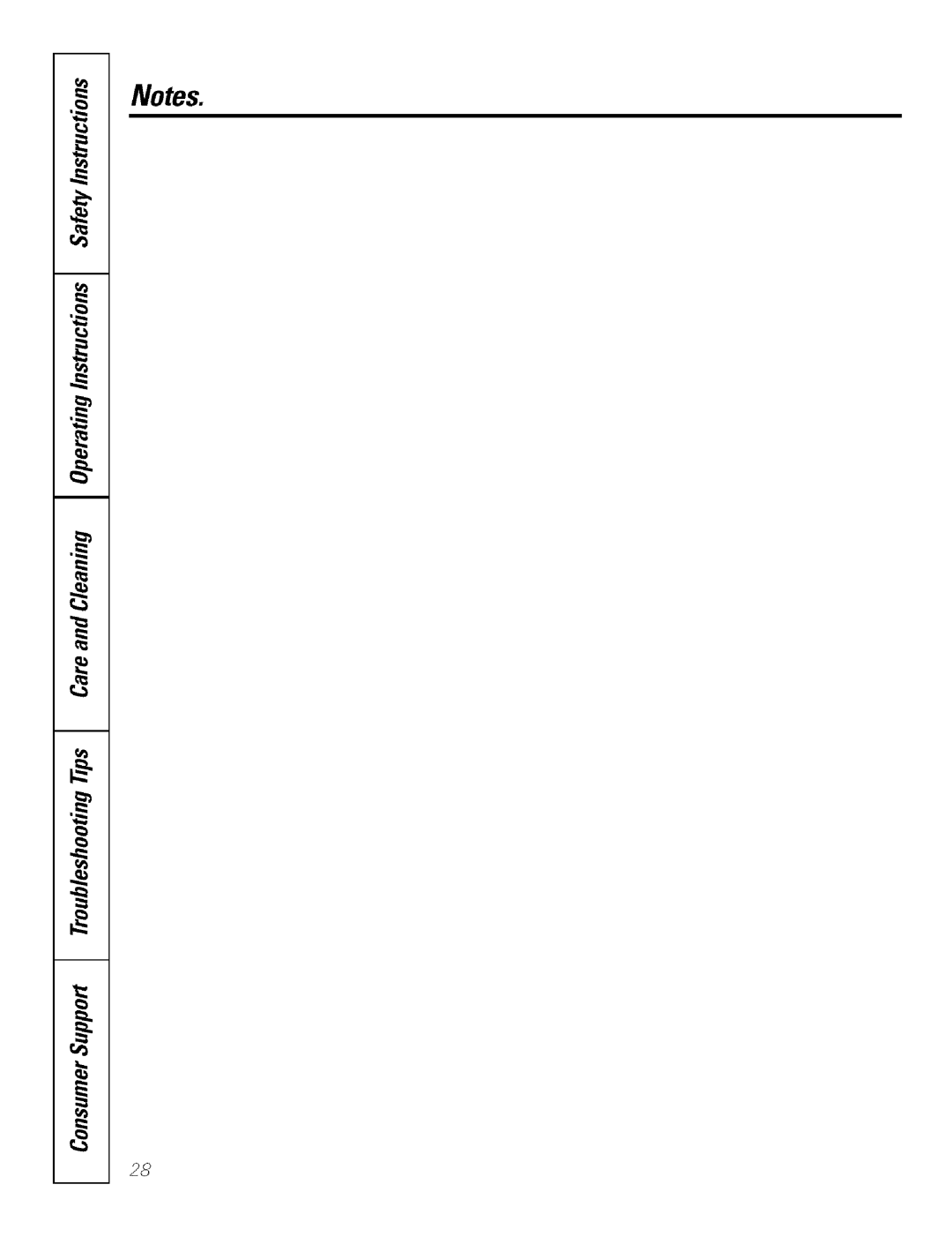 GE Range manual 