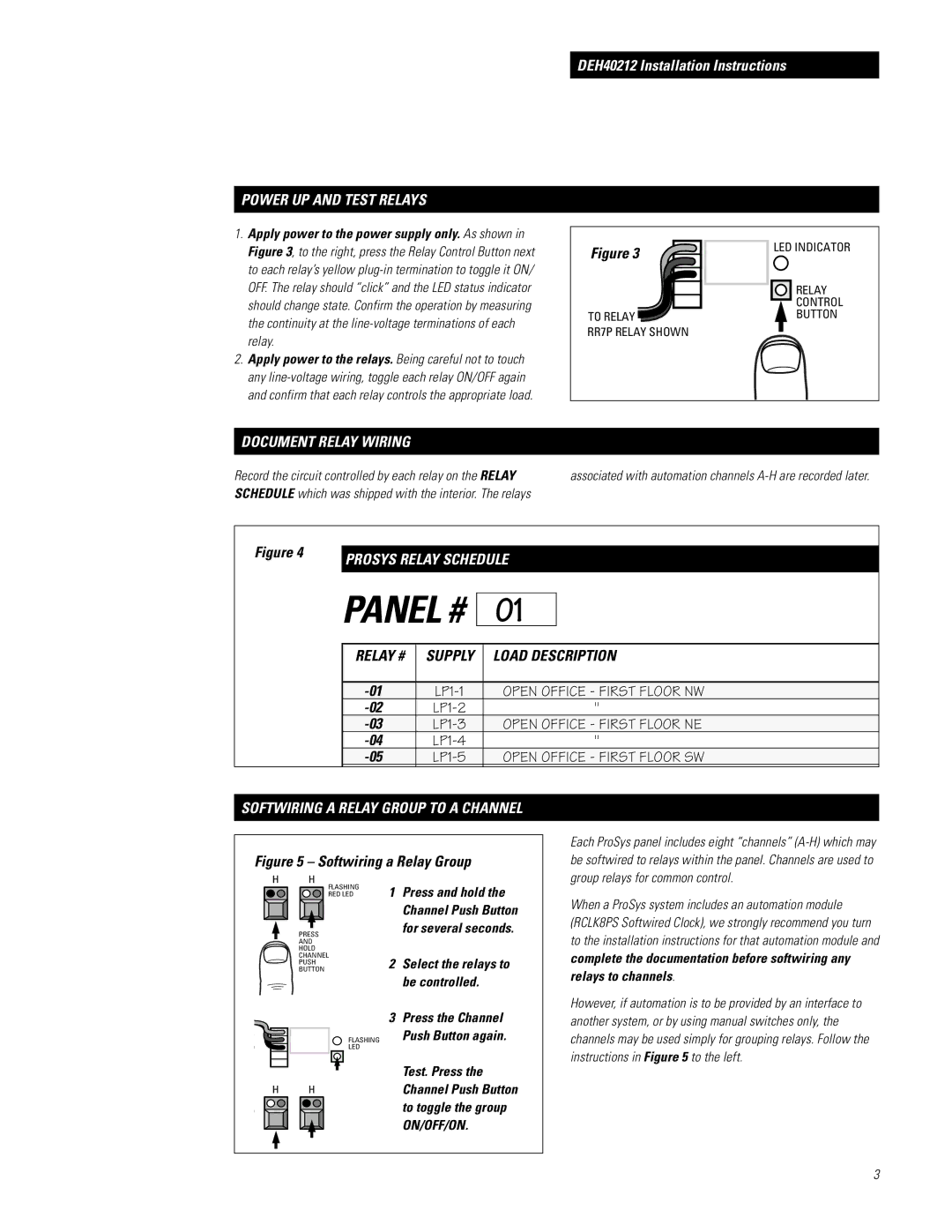 GE RINTERxxxPS(P) installation instructions Power UP and Test Relays, Document Relay Wiring, Be controlled, Test. Press 