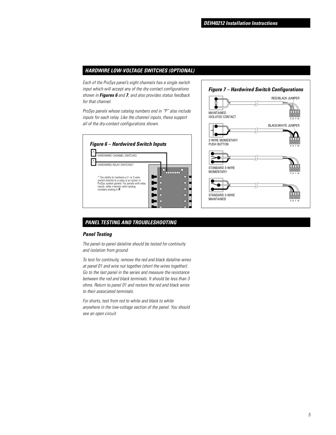 GE RINTERxxxPS(P) installation instructions Panel Testing and Troubleshooting 