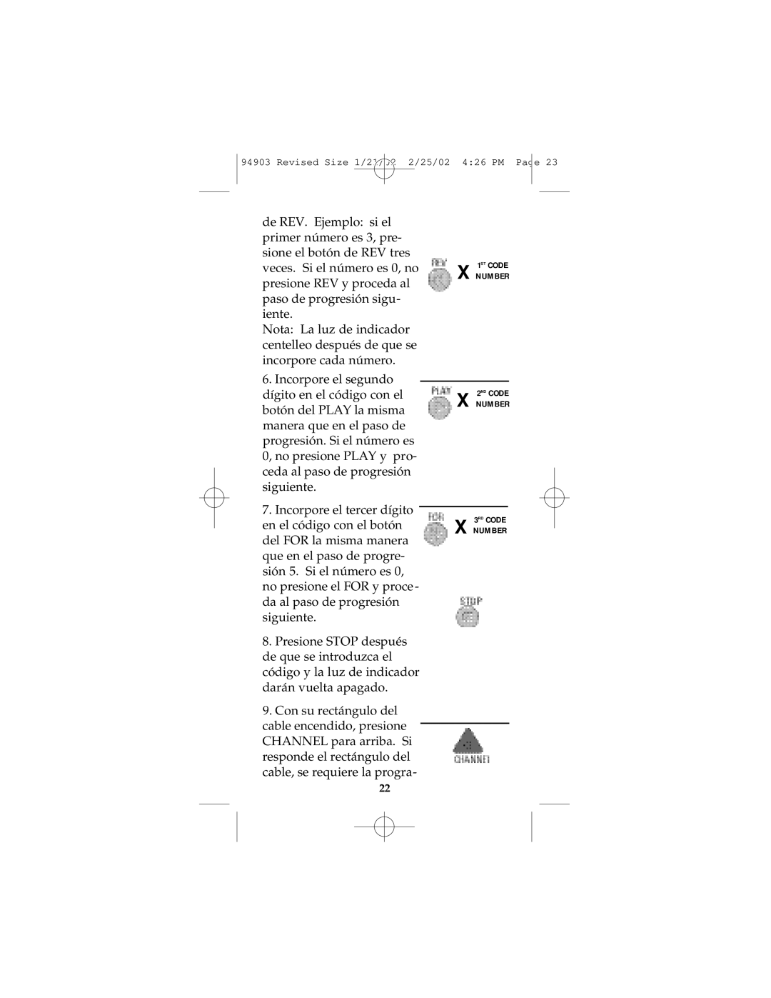 GE RM94903 instruction manual Revised Size 1/21/02 2/25/02 426 PM 