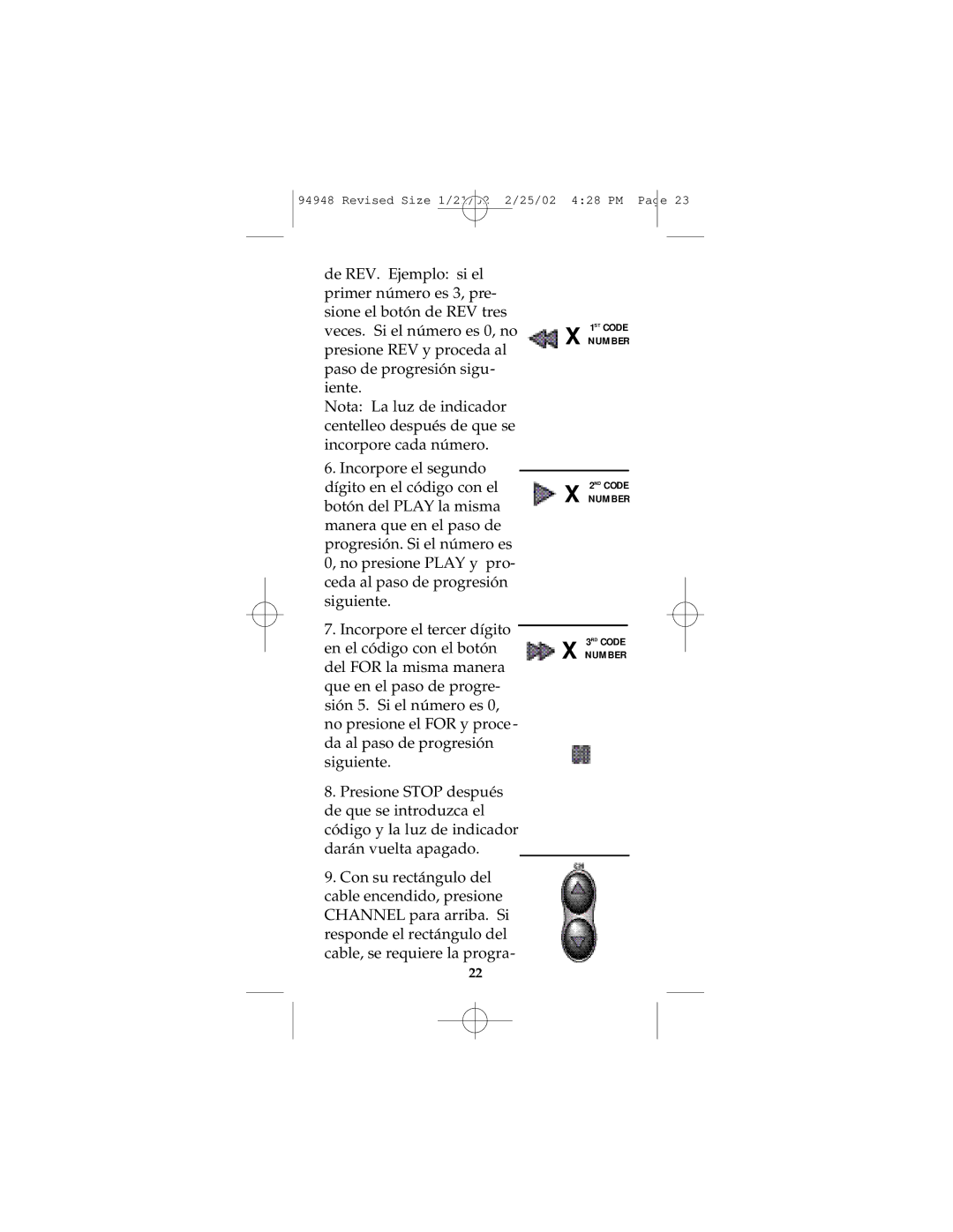 GE RM94948 instruction manual Revised Size 1/21/02 2/25/02 428 PM 