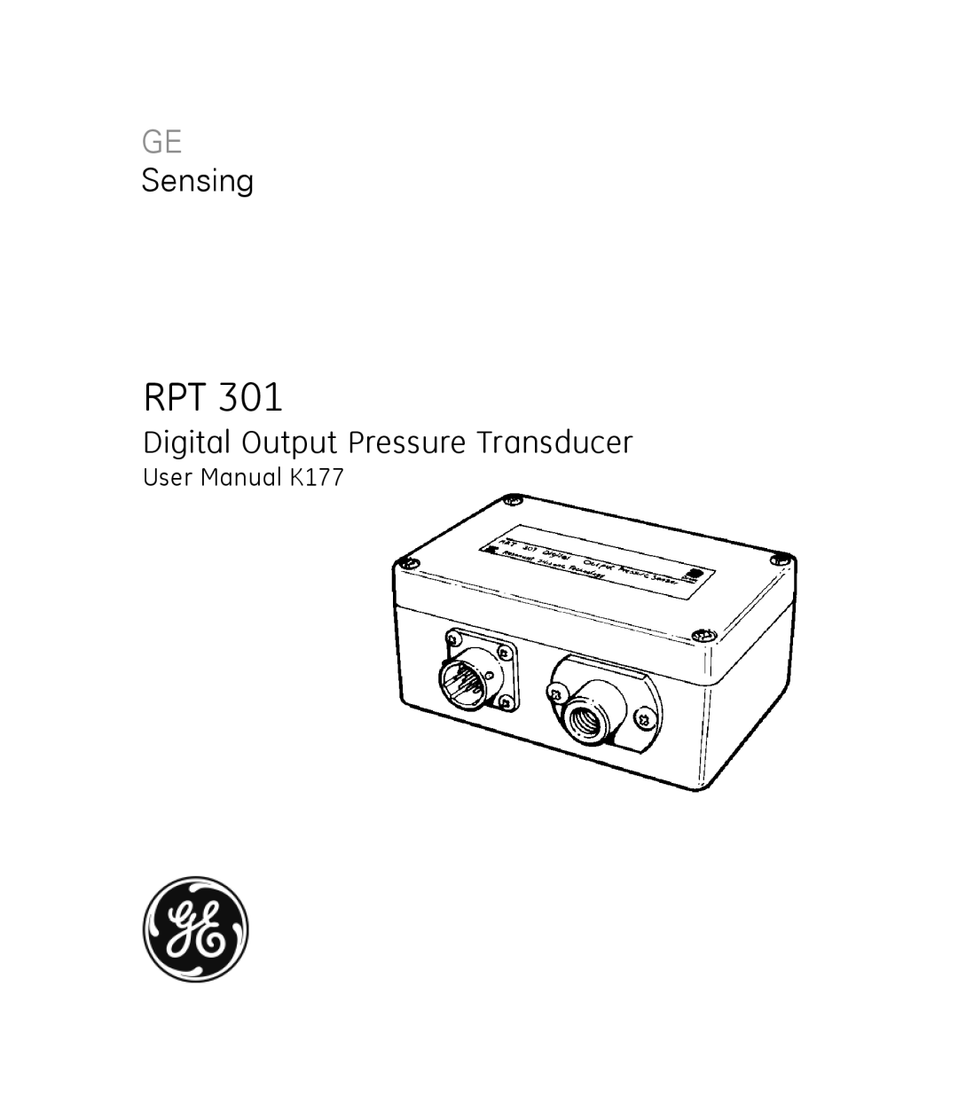 GE RPT 301 user manual Rpt 