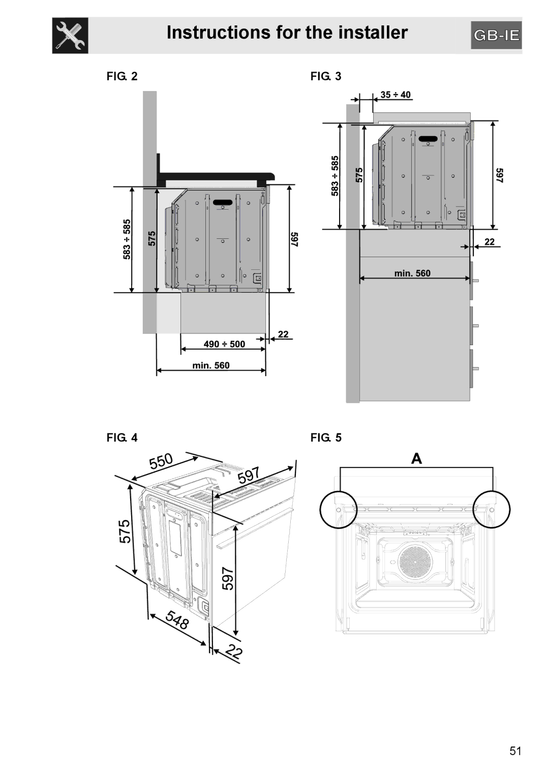 GE SA304X-8 manual Instructions for the installer 