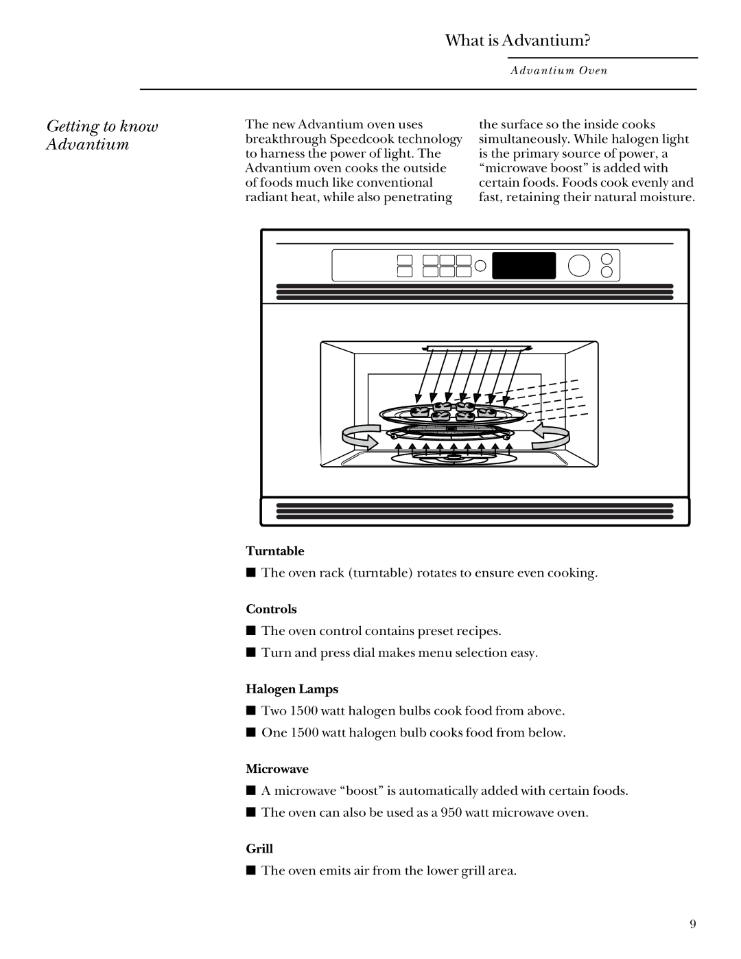 GE SCB2001, SCB2000 owner manual Getting to know Advantium, What is Advantium? 