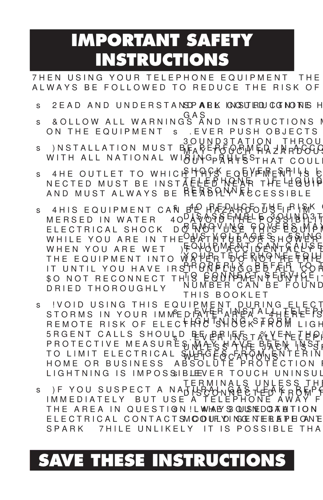 GE SoundStation2 manual Important Safety Instructions 