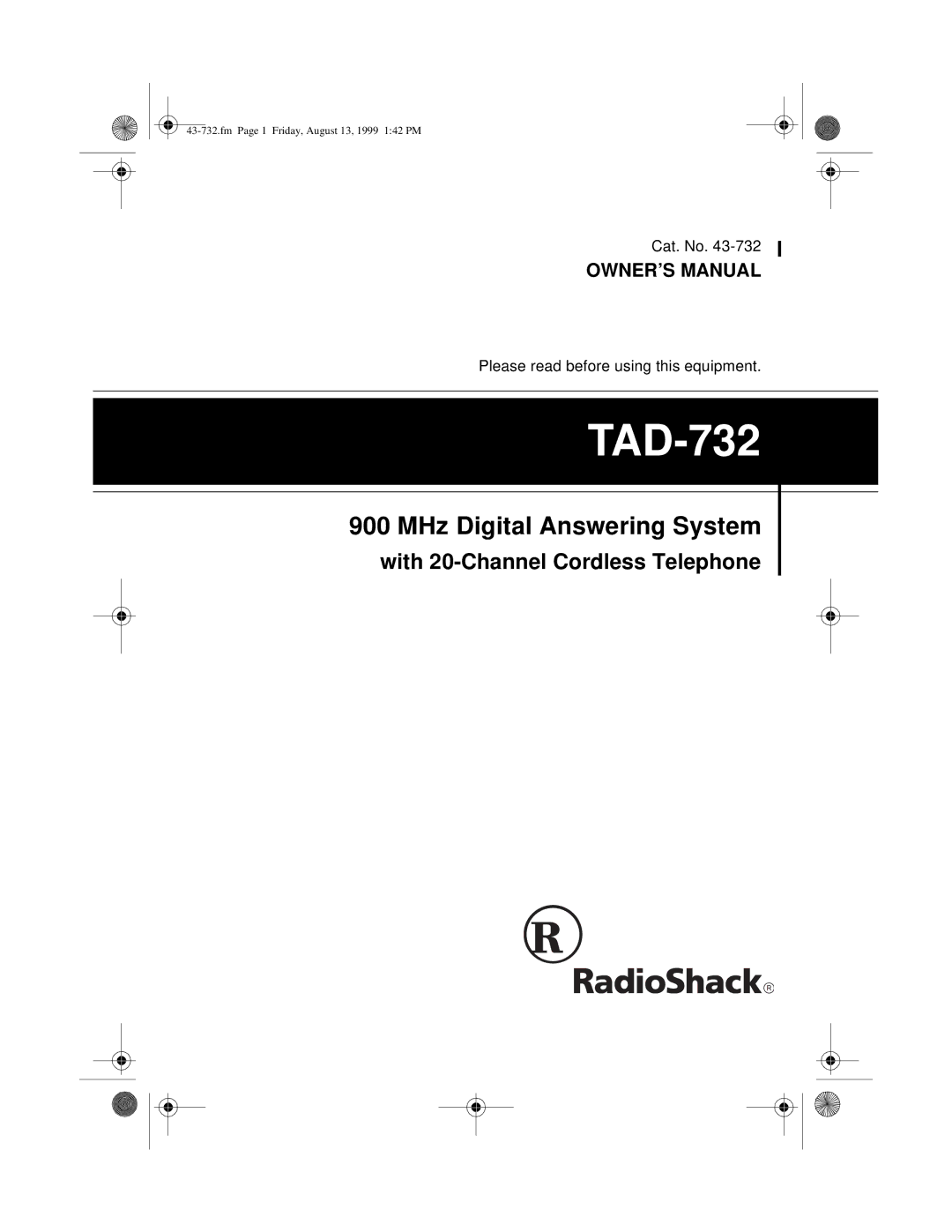 GE TAD-732 owner manual 