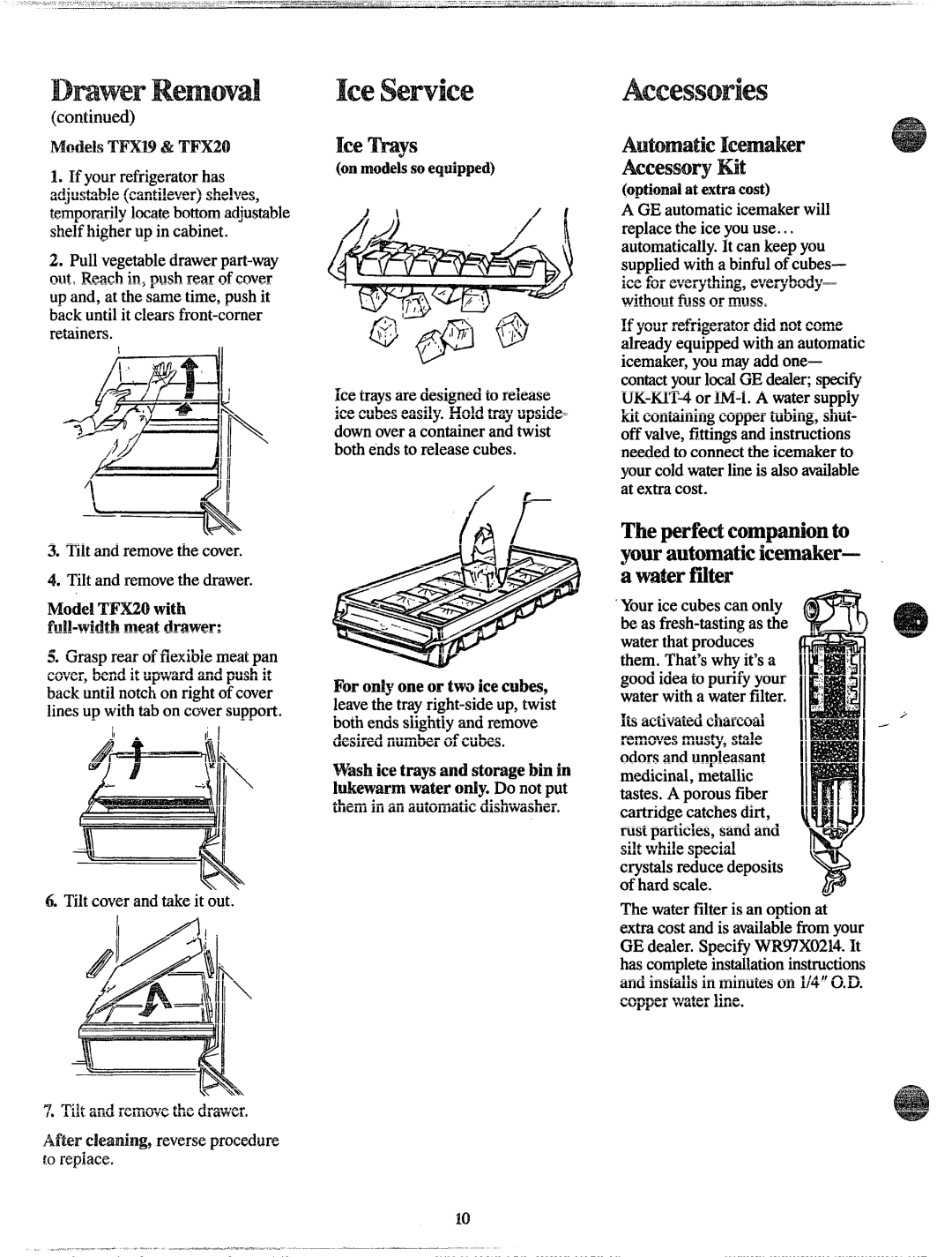 GE TFX22, TFX19, TFXH22 and TFX24, TFX20 warranty Ike, Kit 