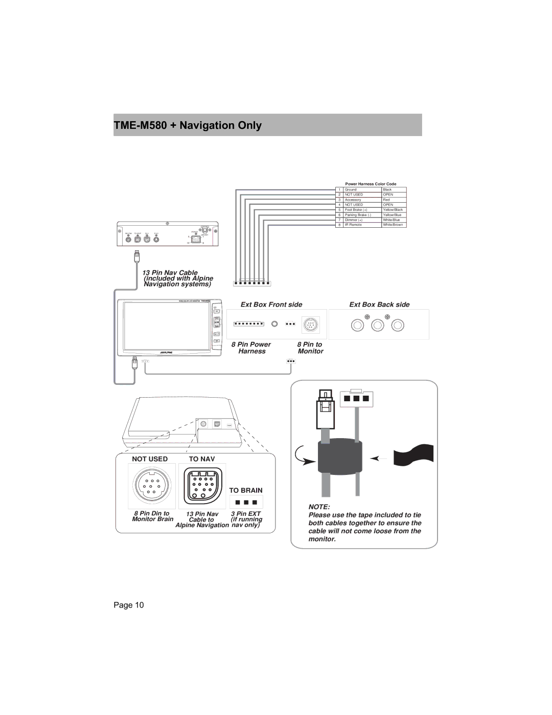 GE owner manual TME-M580 + Navigation Only, Not Used To NAV To Brain 