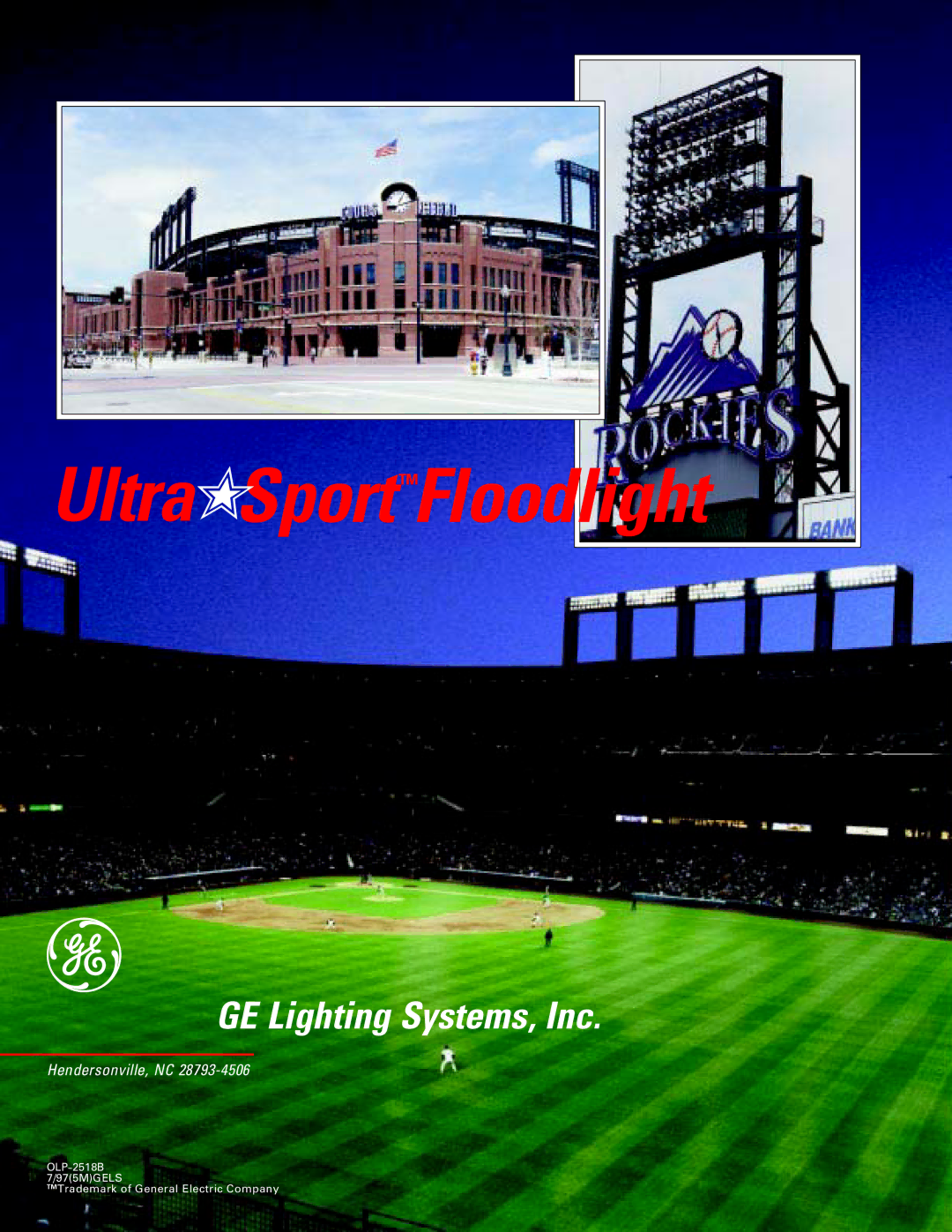 GE manual UltraSportTMFloodlight 