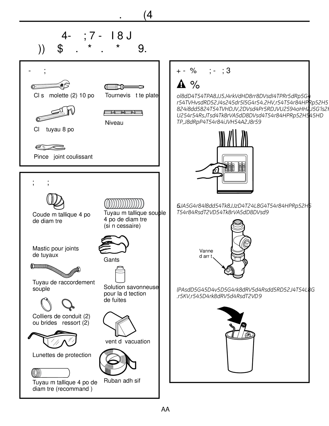 GE UPVH880 installation instructions Outils Nécessaires, Matériel Nécessaire Pour Votre Sécurité 