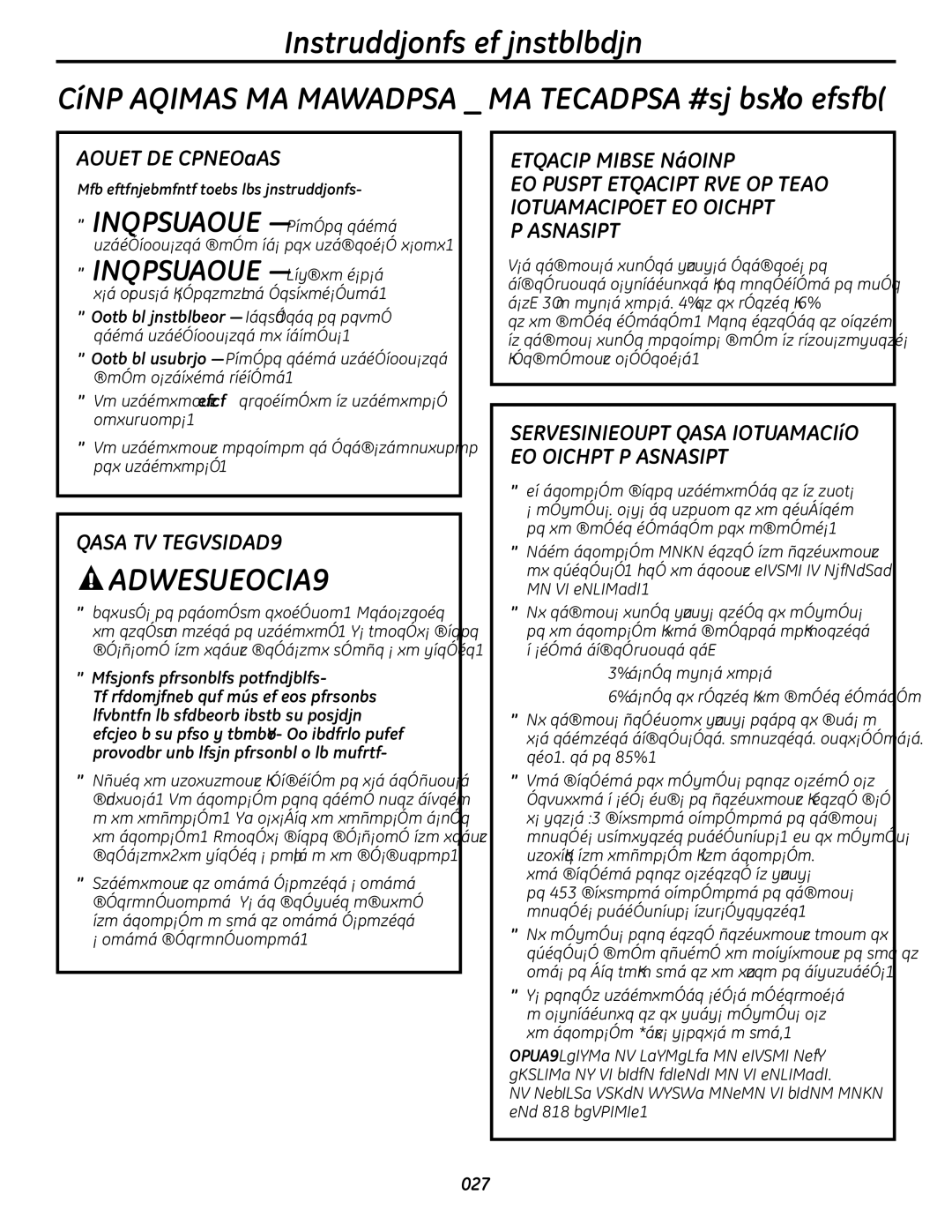 GE UPVH890 installation instructions Espacio Libre Mínimo, Armarios, EN Otros Espacios QUE no Sean Instalaciones EN Nichos 