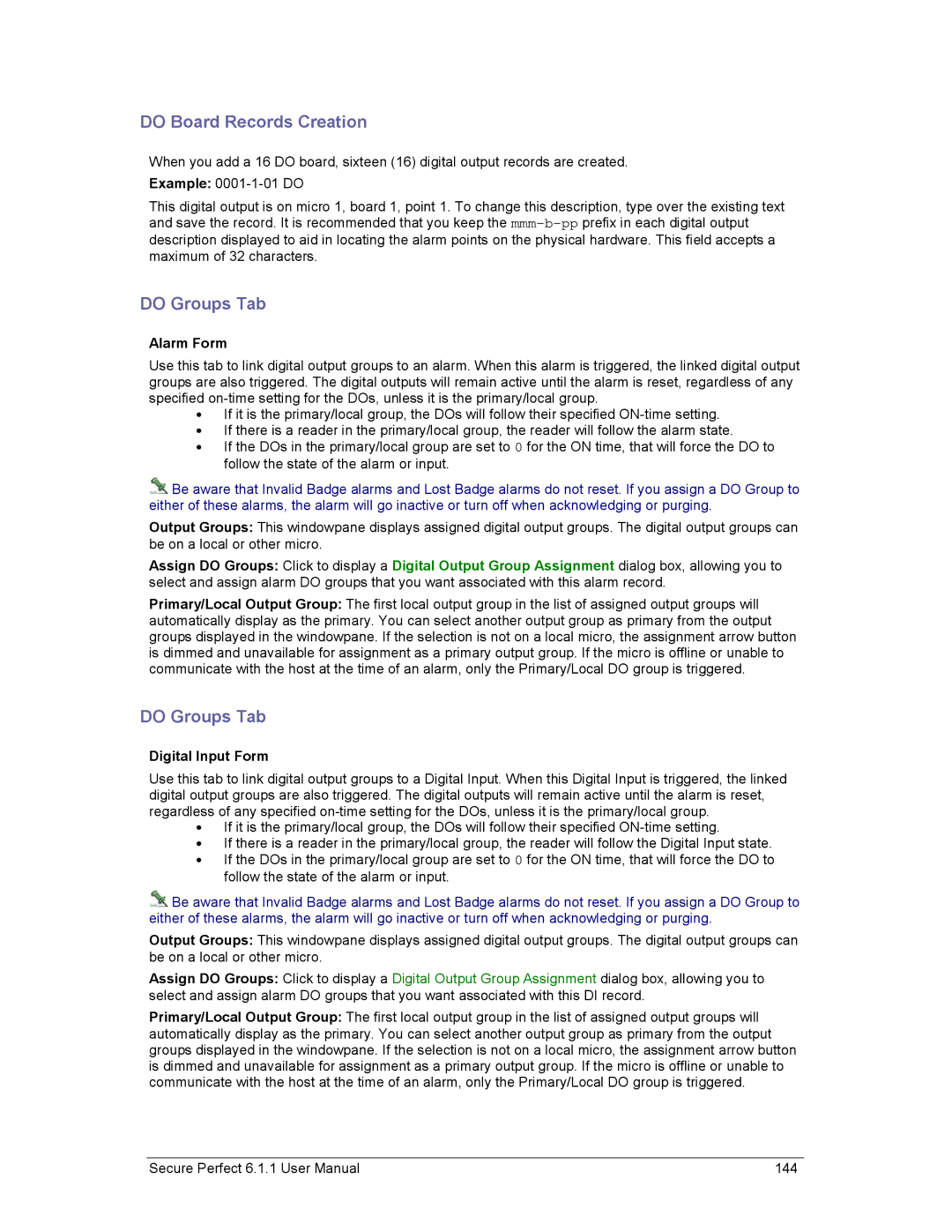 GE v6 user manual Do Board Records Creation, Do Groups Tab 