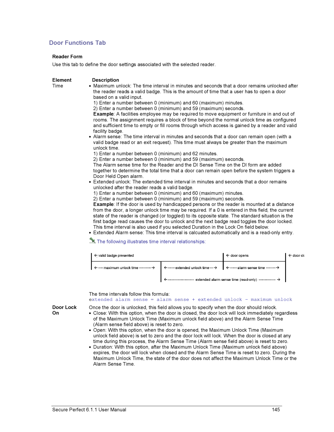 GE v6 user manual Door Functions Tab, Reader Form 