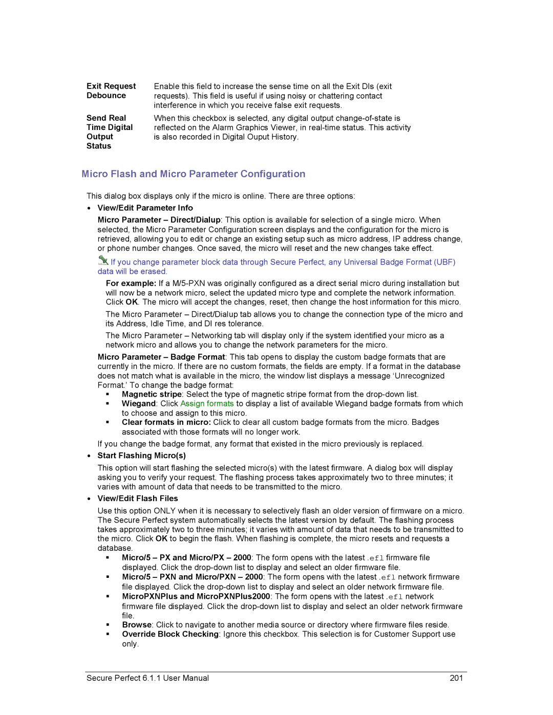 GE v6 user manual Micro Flash and Micro Parameter Configuration, View/Edit Parameter Info, Start Flashing Micros 