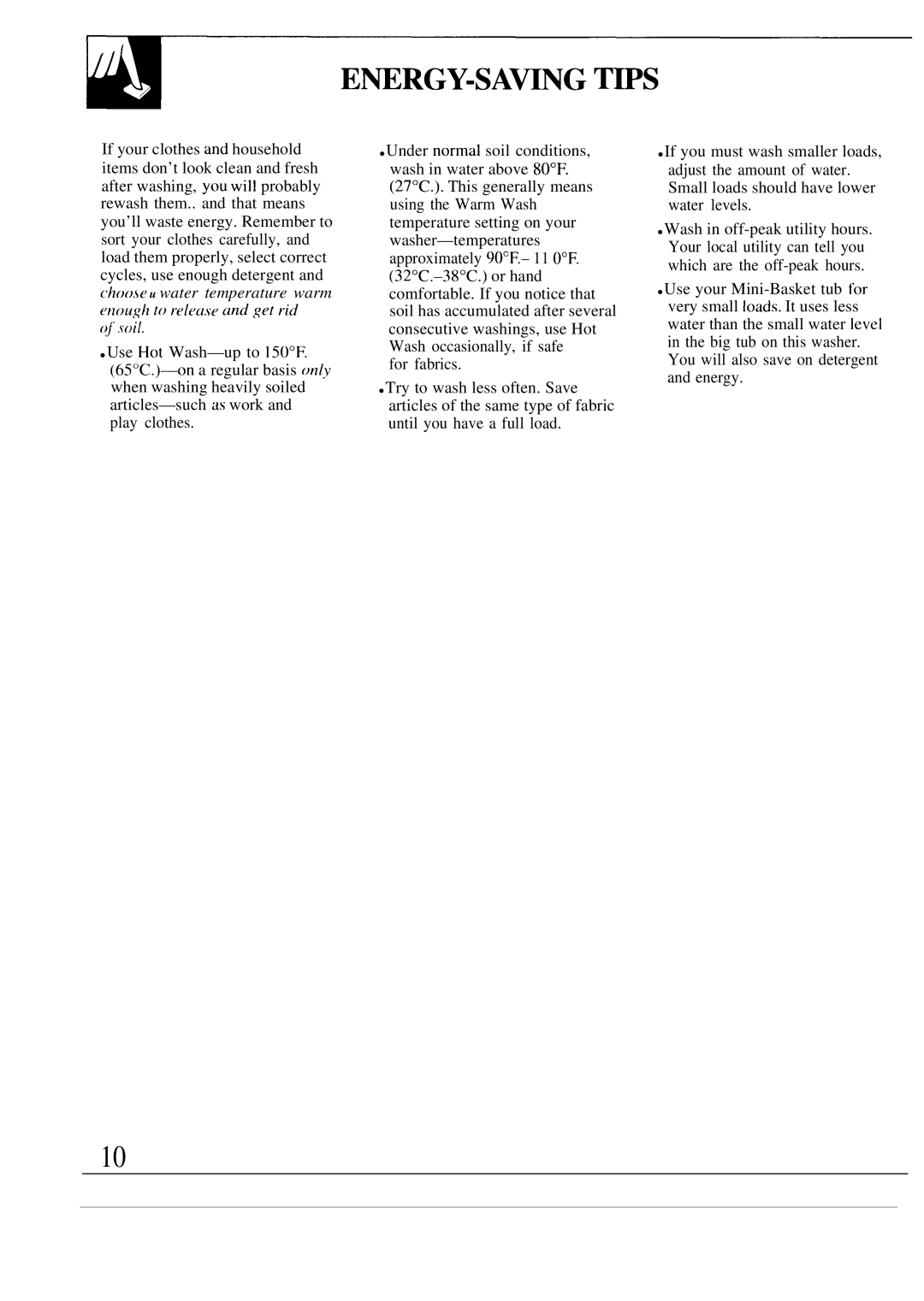 GE WA5800R, WA5826R operating instructions ~RGY-SAmG TWS 