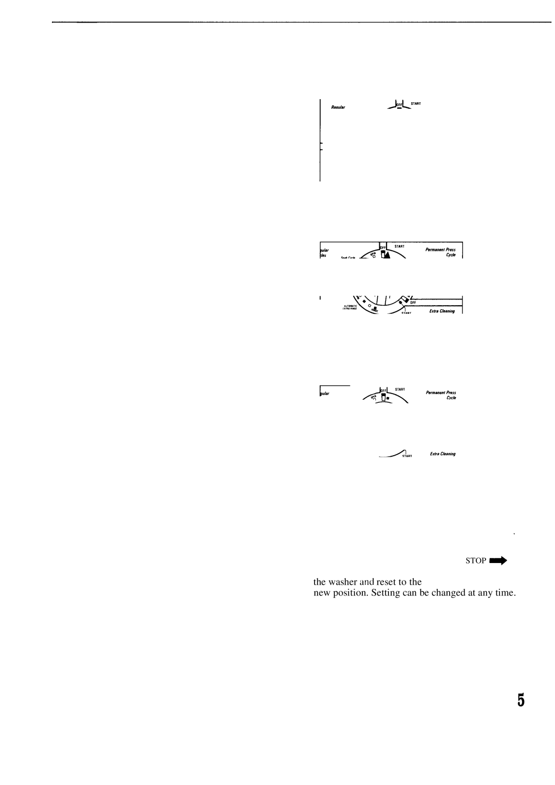 GE WA8616R, WA8600R ~S to Help YOU Select Settings, Regular Cycles, Permanent Press Cycle, Extra Cleaning Cycle 