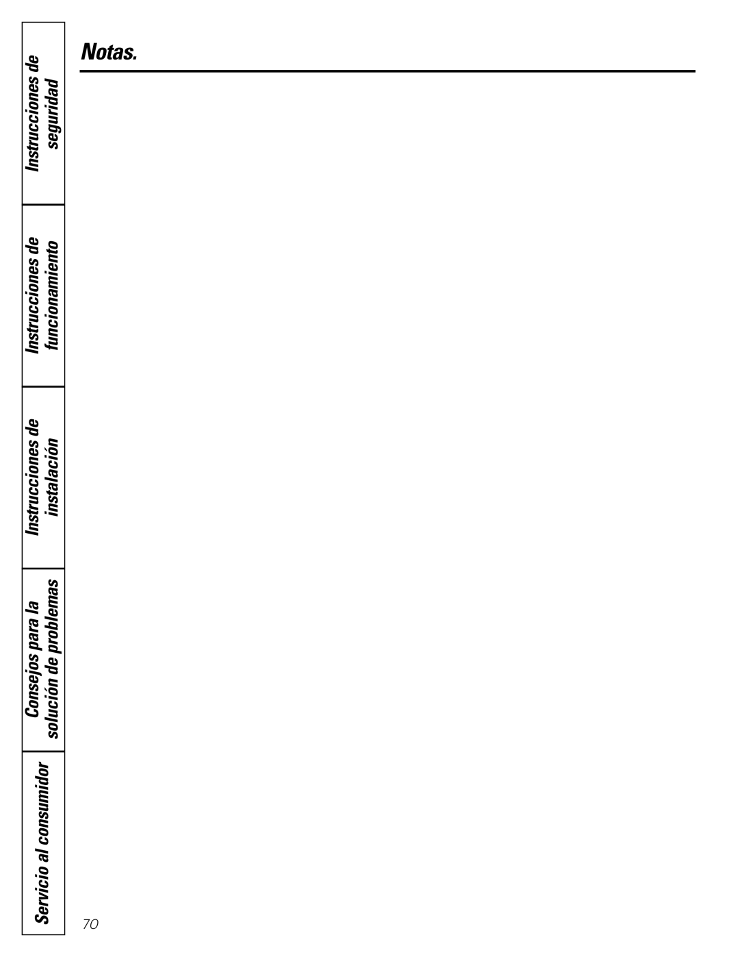 GE GCVH6260, WBVH6240, GBVH6260 installation instructions Notas 