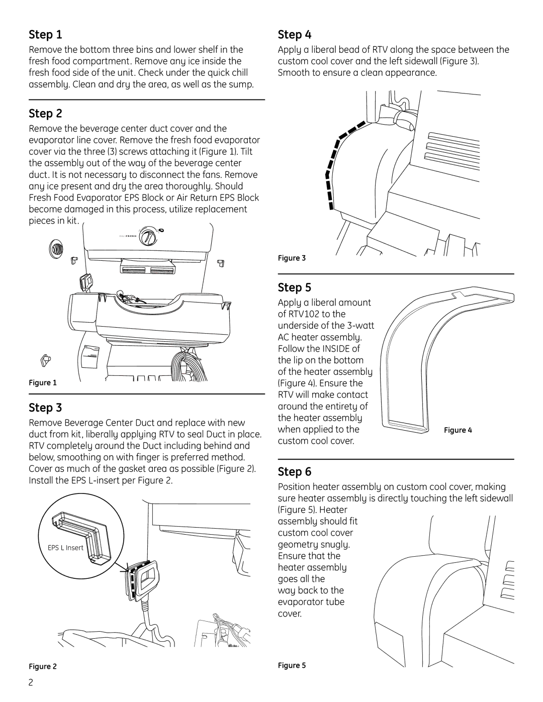 GE WR49X10180 manual Step 