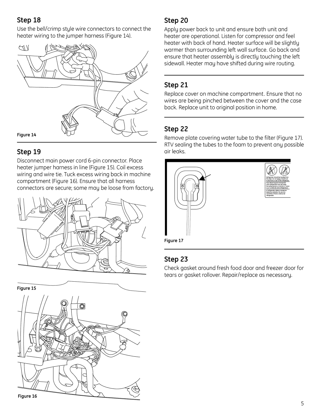 GE WR49X10180 manual Step 