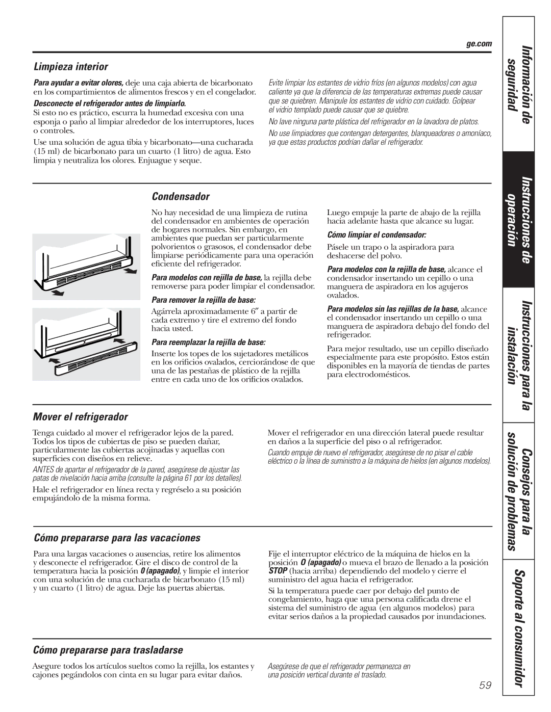 GE 197D3354P013, WX08X10015, WX08X10025, WX08X10006 manual Información, Seguridad, Consejos para la solución de problemas 