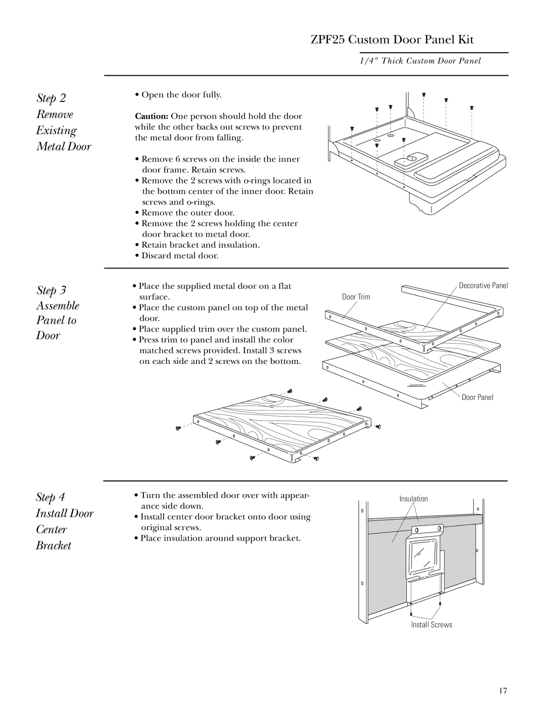 GE ZBD5900, ZBD5700, ZBD5600 installation instructions Surface 